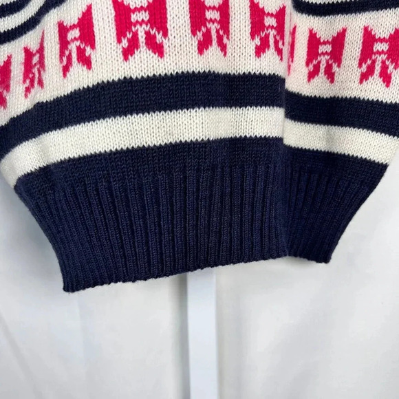 2/$30 Pitlochry of Scotland 30ins/76cms Kids Sweater Bow Stripes Preppy Wool - Picture 7 of 12